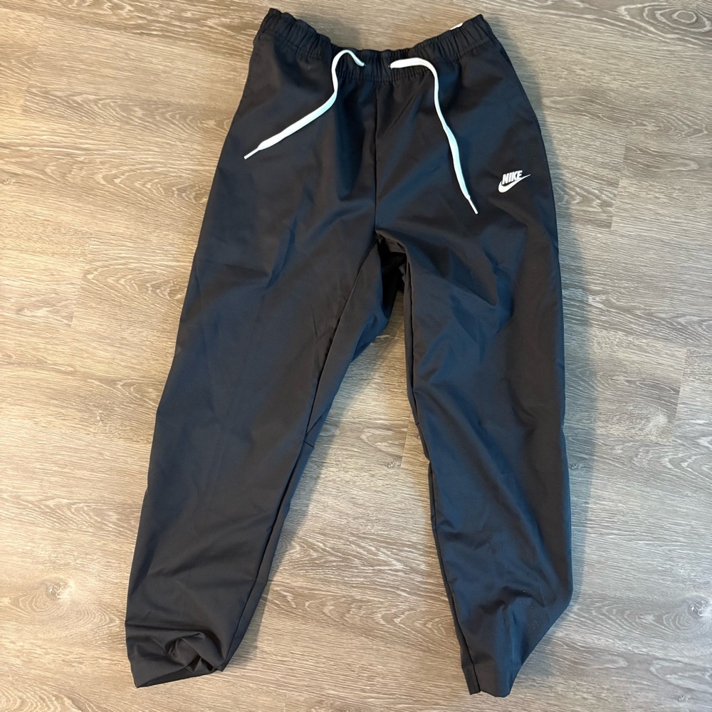 Nike Black Jogger Pants with White Logo